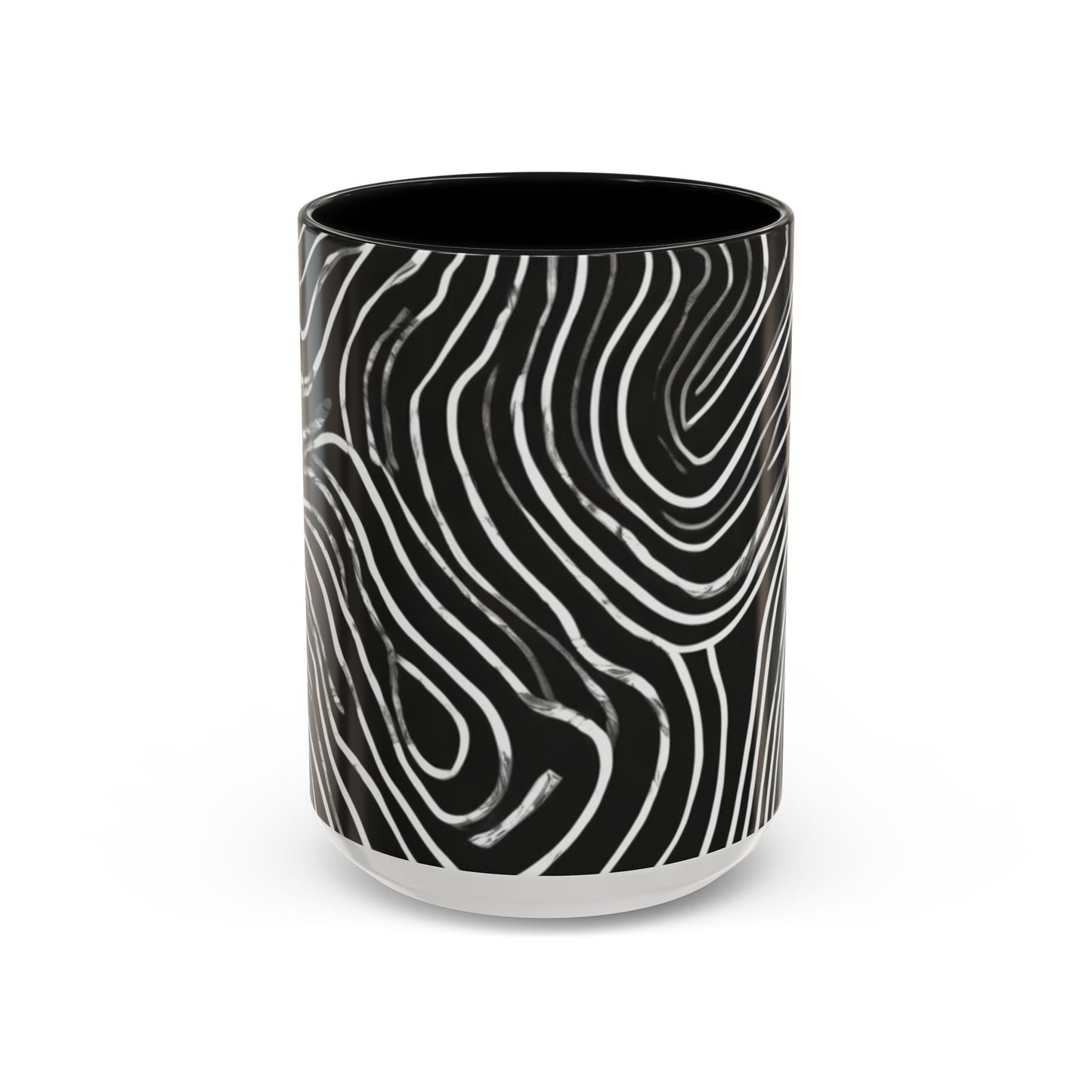 boostlete-field-day-pattern-topographic-badge-0307 — Accent Mug 11oz/15oz