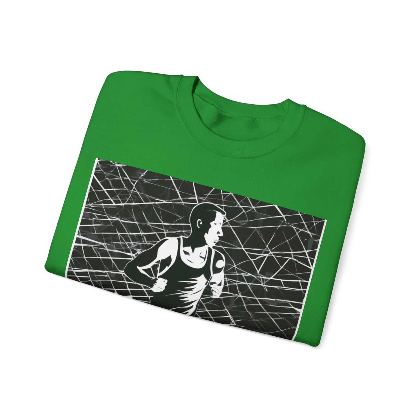 boostlete-headspace-scene-marathoner-speed-geometric-0816 — Unisex Heavy Blend Crewneck (G18000)