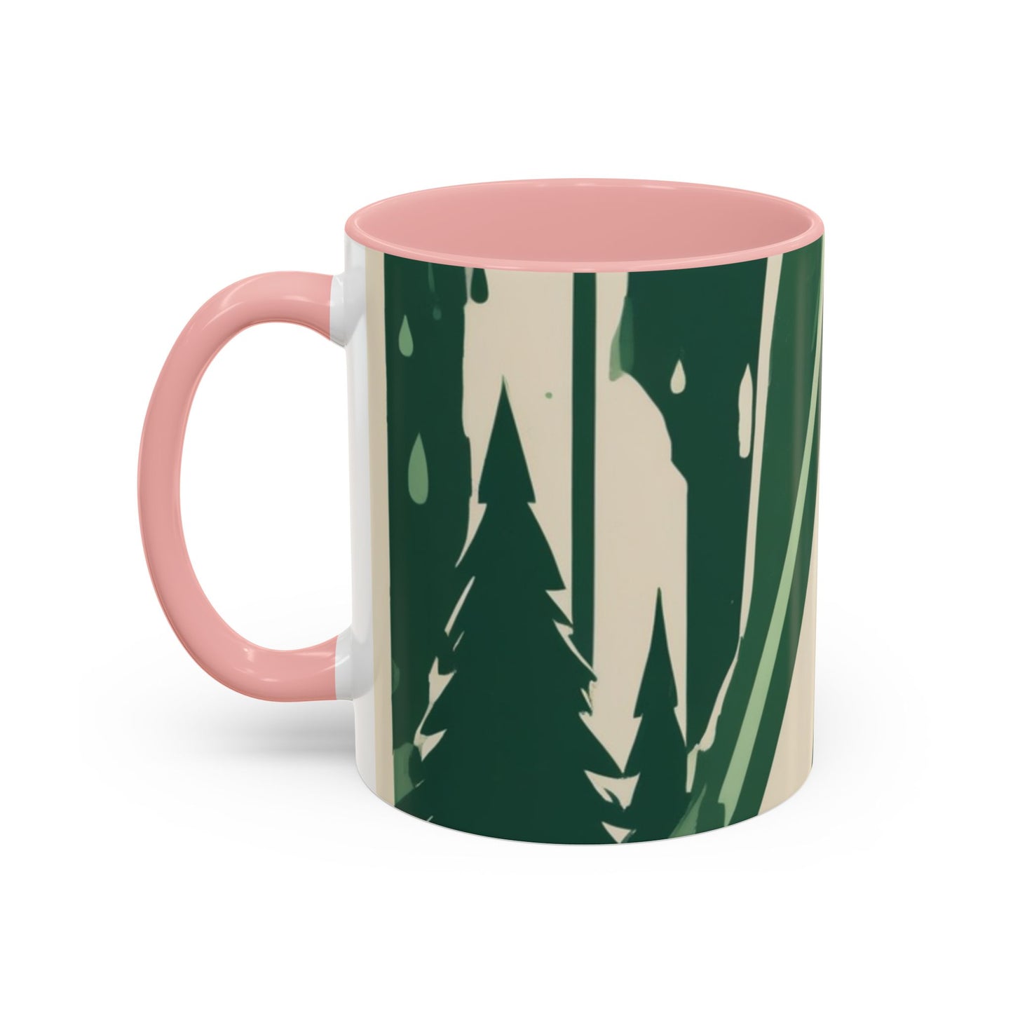 boostlete-quiet-power-icon-water-glitch-retro-0186 — Accent Mug 11oz/15oz