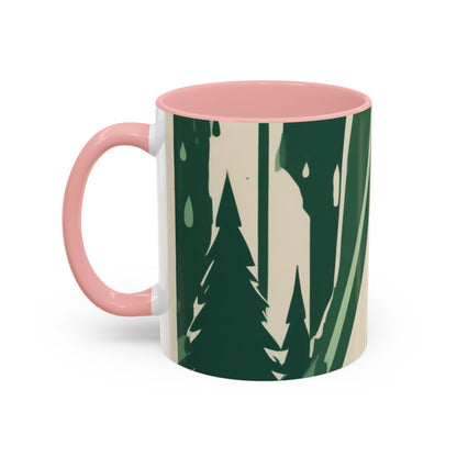 boostlete-quiet-power-icon-water-glitch-retro-0186 — Accent Mug 11oz/15oz