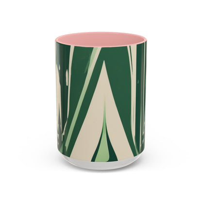 boostlete-quiet-power-icon-water-glitch-retro-0186 — Accent Mug 11oz/15oz