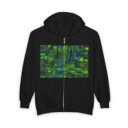 boostlete-pr-season-pattern-audio-industrial-0043 — Unisex Heavy Blend Full-Zip Hooded Sweatshirt