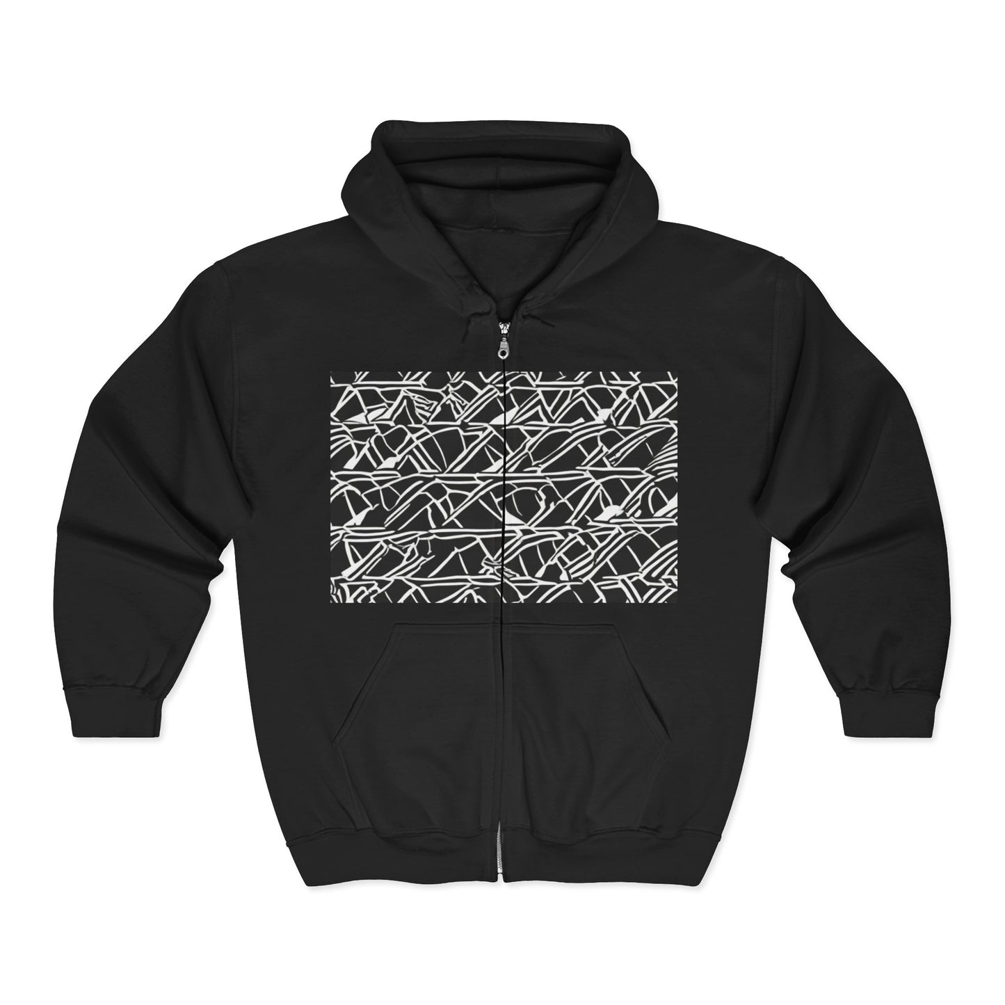 boostlete-boost-mode-pattern-stair-steps-athletic-0311 — Unisex Heavy Blend Full-Zip Hooded Sweatshirt