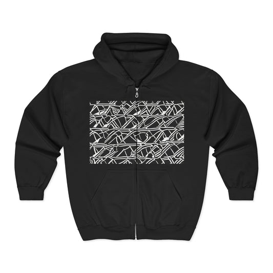 boostlete-boost-mode-pattern-stair-steps-athletic-0311 — Unisex Heavy Blend Full-Zip Hooded Sweatshirt