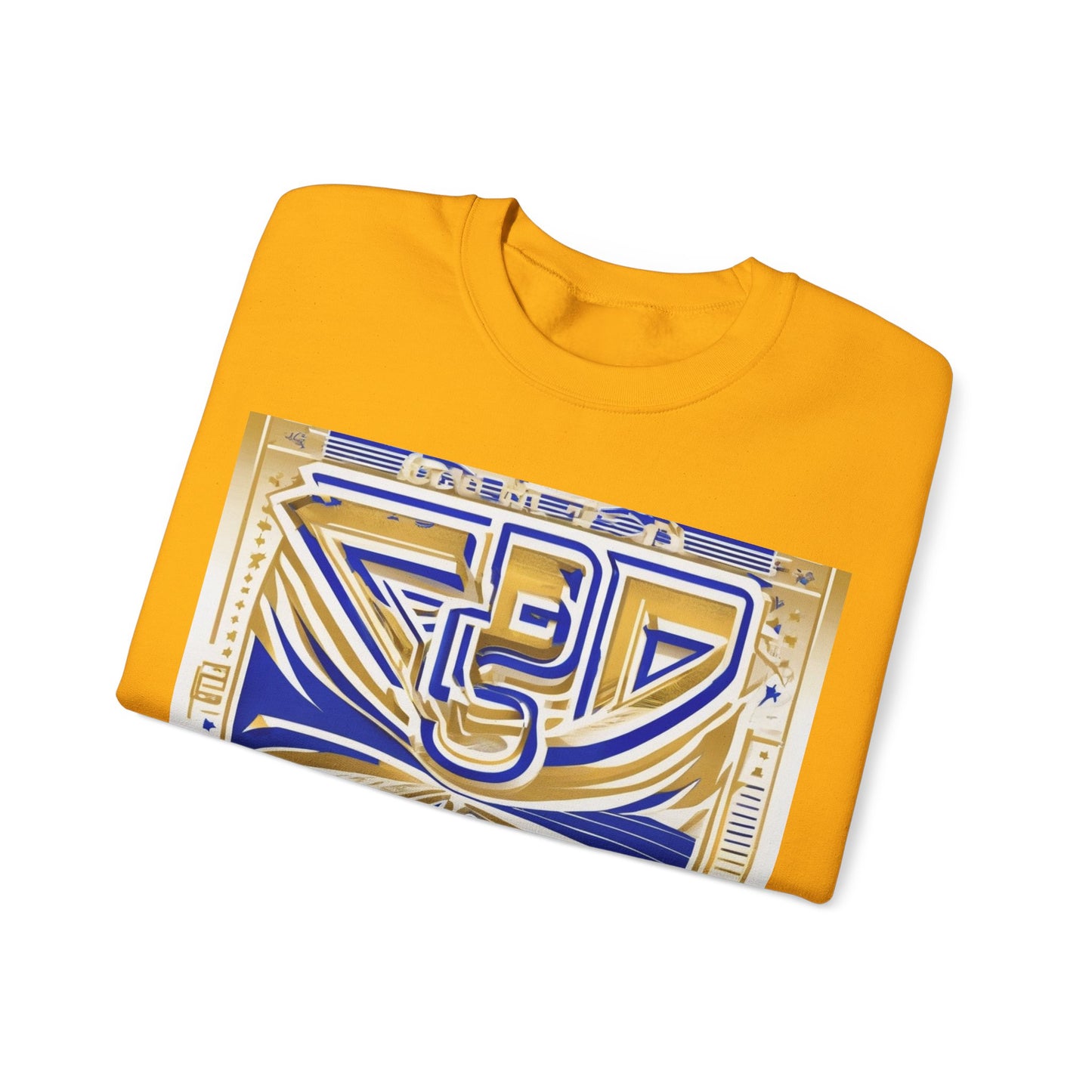 boostlete-boost-mode-type-earned-not-given-outline-over-solid-line-art-0005 — Unisex Heavy Blend Crewneck Sweatshirt (Gildan)