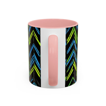 boostlete-mile-by-mile-pattern-chevron-monoline-0051 — Accent Mug 11oz/15oz