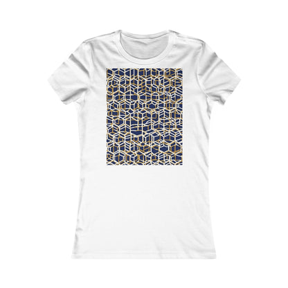 boostlete-am-crew-pattern-hex-industrial-0131 — Women's Favorite Tee (B+C 6004)