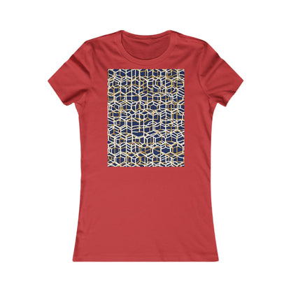 boostlete-am-crew-pattern-hex-industrial-0131 — Women's Favorite Tee (B+C 6004)