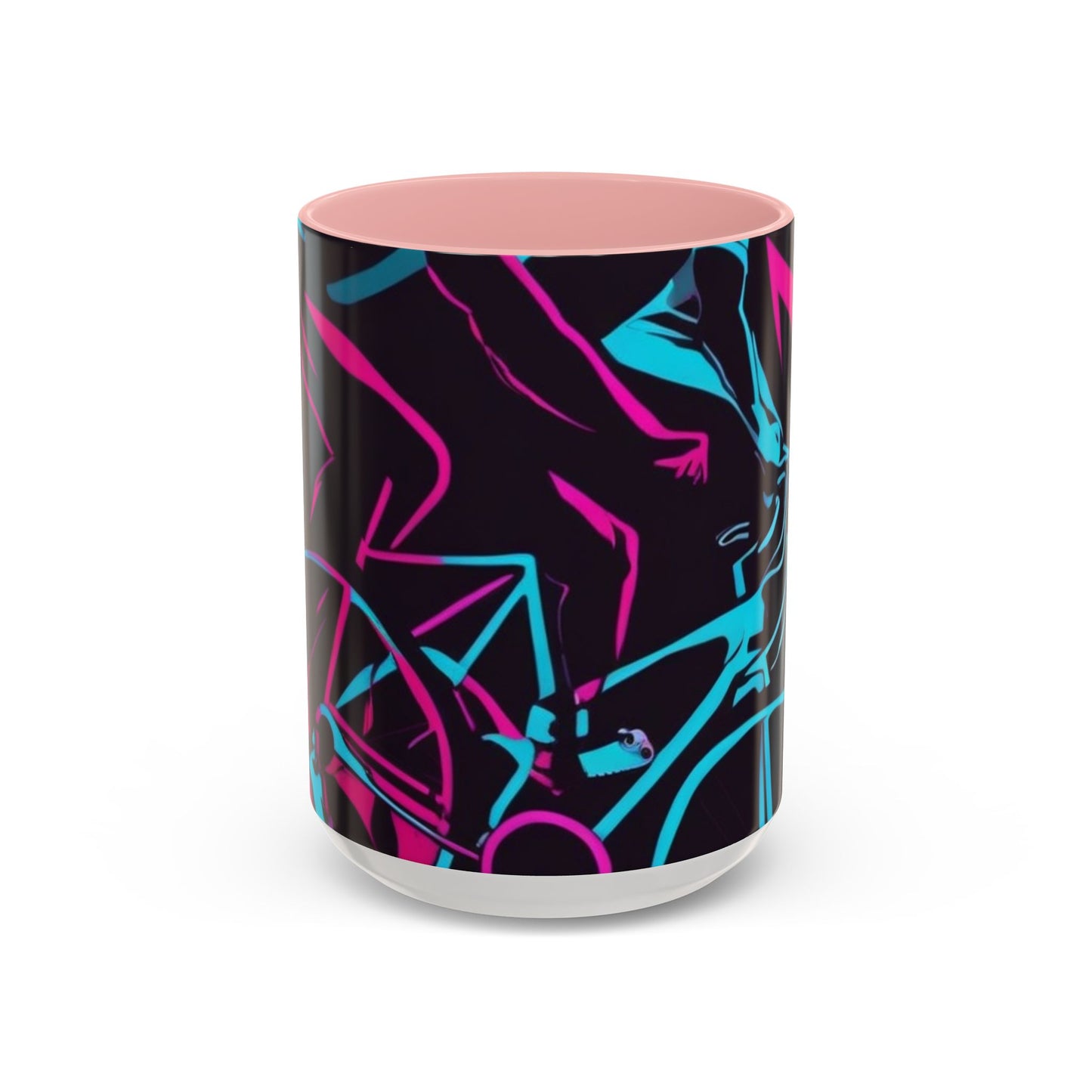 boostlete-rise-grind-scene-cyclist-outline-vector-0868 — Accent Mug 11/15oz
