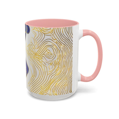 boostlete-iron-intent-scene-lunge-neon-line-art-0392 — Accent Mug 11/15oz