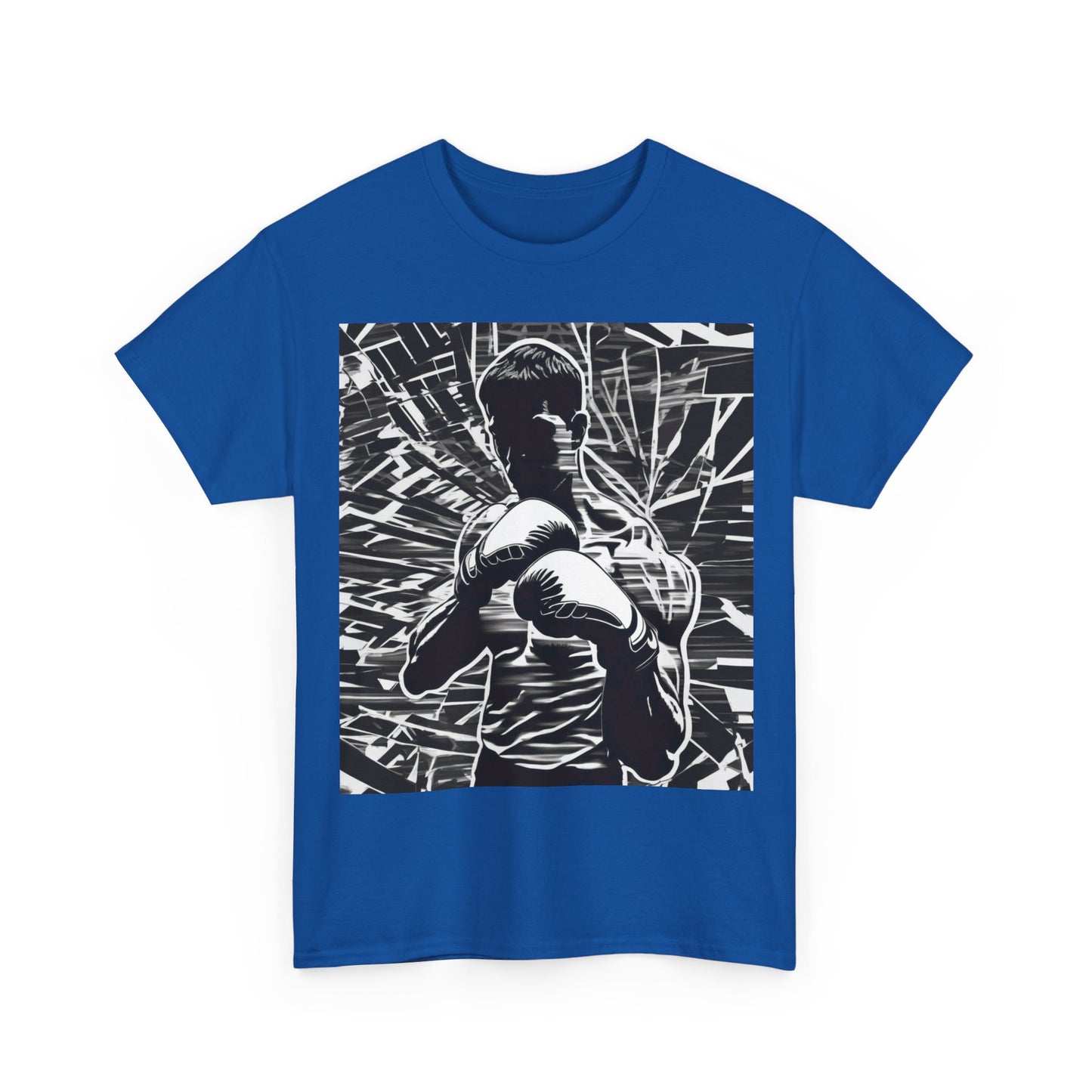 boostlete-boost-mode-scene-boxer-glitch-paper-0084 — Unisex Heavy Cotton Tee (Gildan 5000)