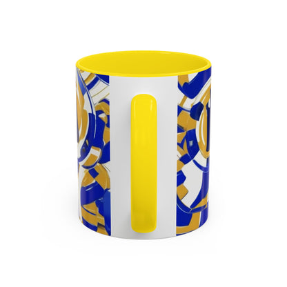 boostlete-field-day-icon-barbell-grainy-line-art-0906 — Accent Mug 11/15oz