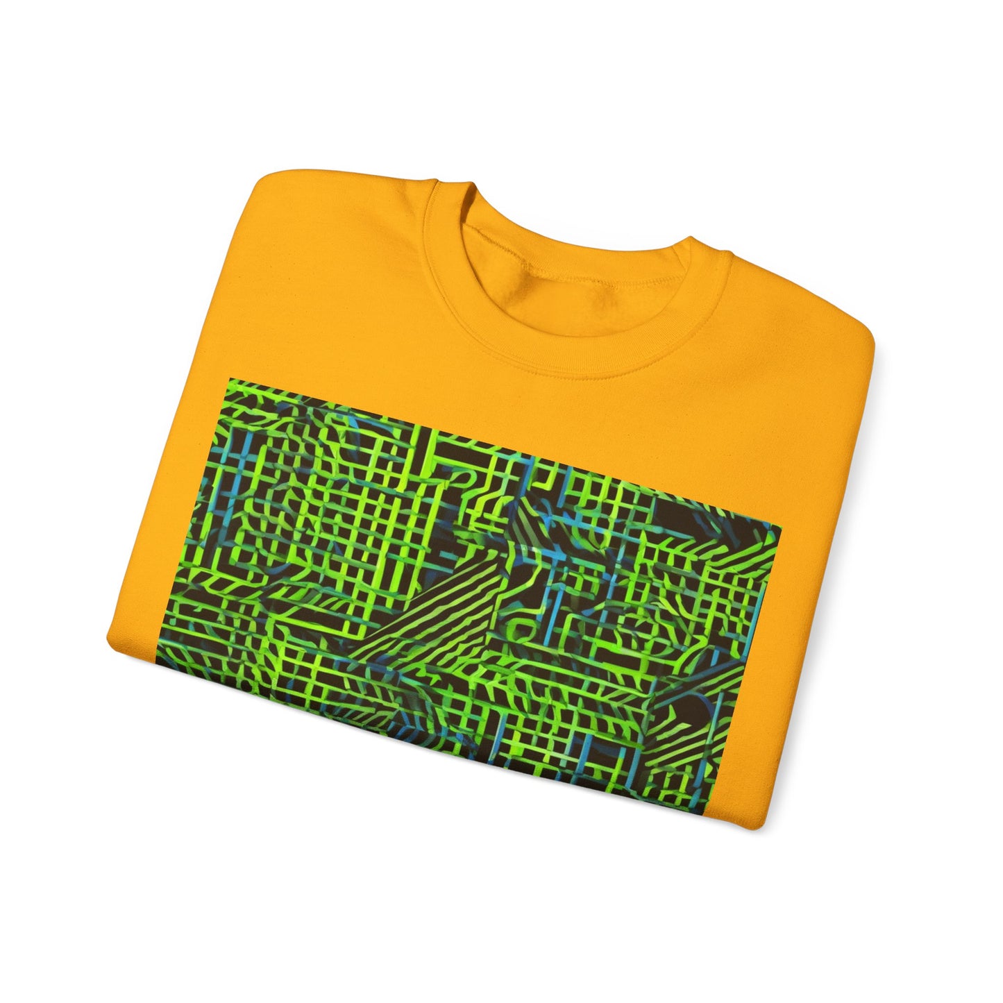 boostlete-quiet-power-pattern-stair-steps-industrial-0751 — Unisex Heavy Blend Crewneck (G18000)