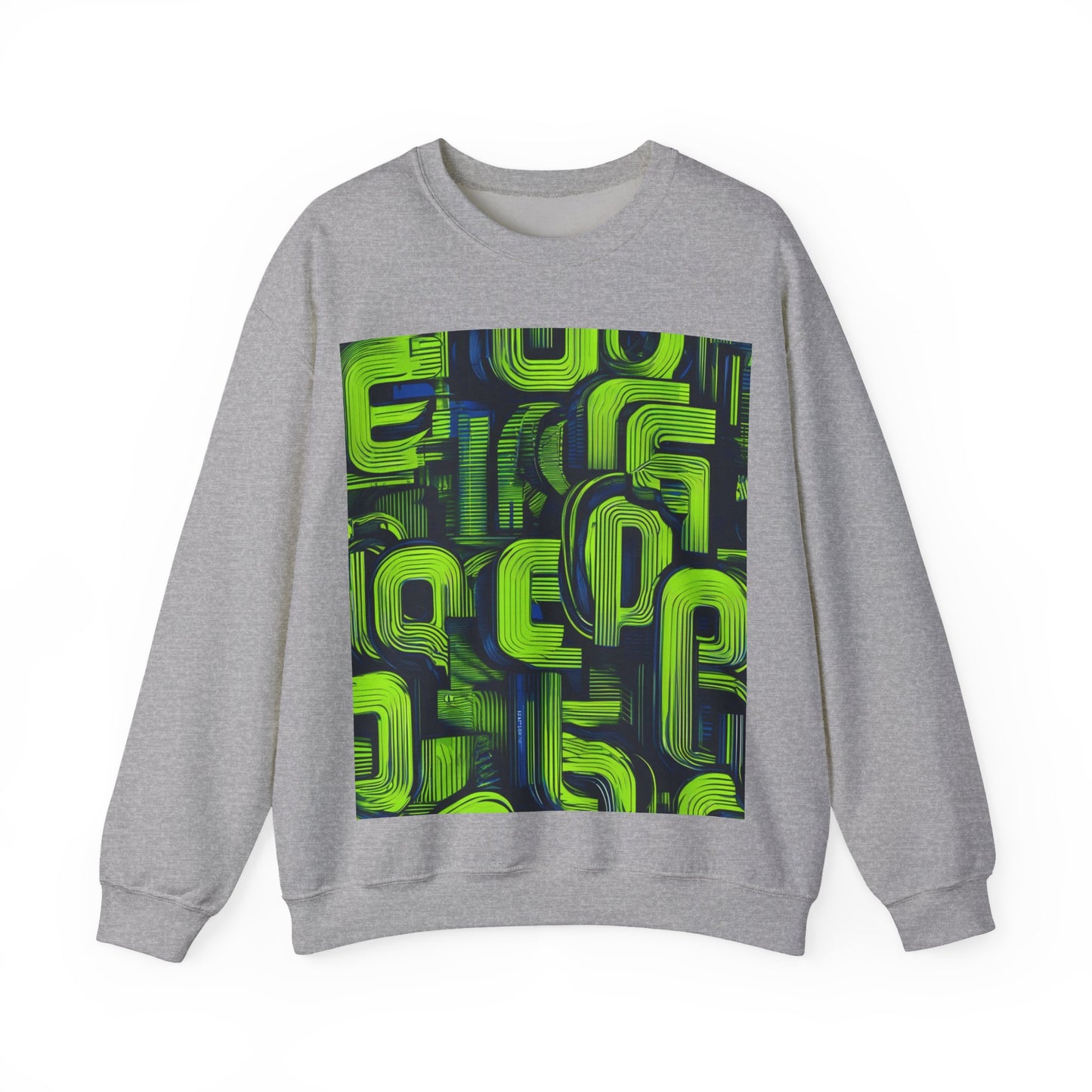 boostlete-boost-mode-type-progress-beats-perfect-vertical-engraved-0253 — Unisex Heavy Blend Crewneck Sweatshirt (Gildan)