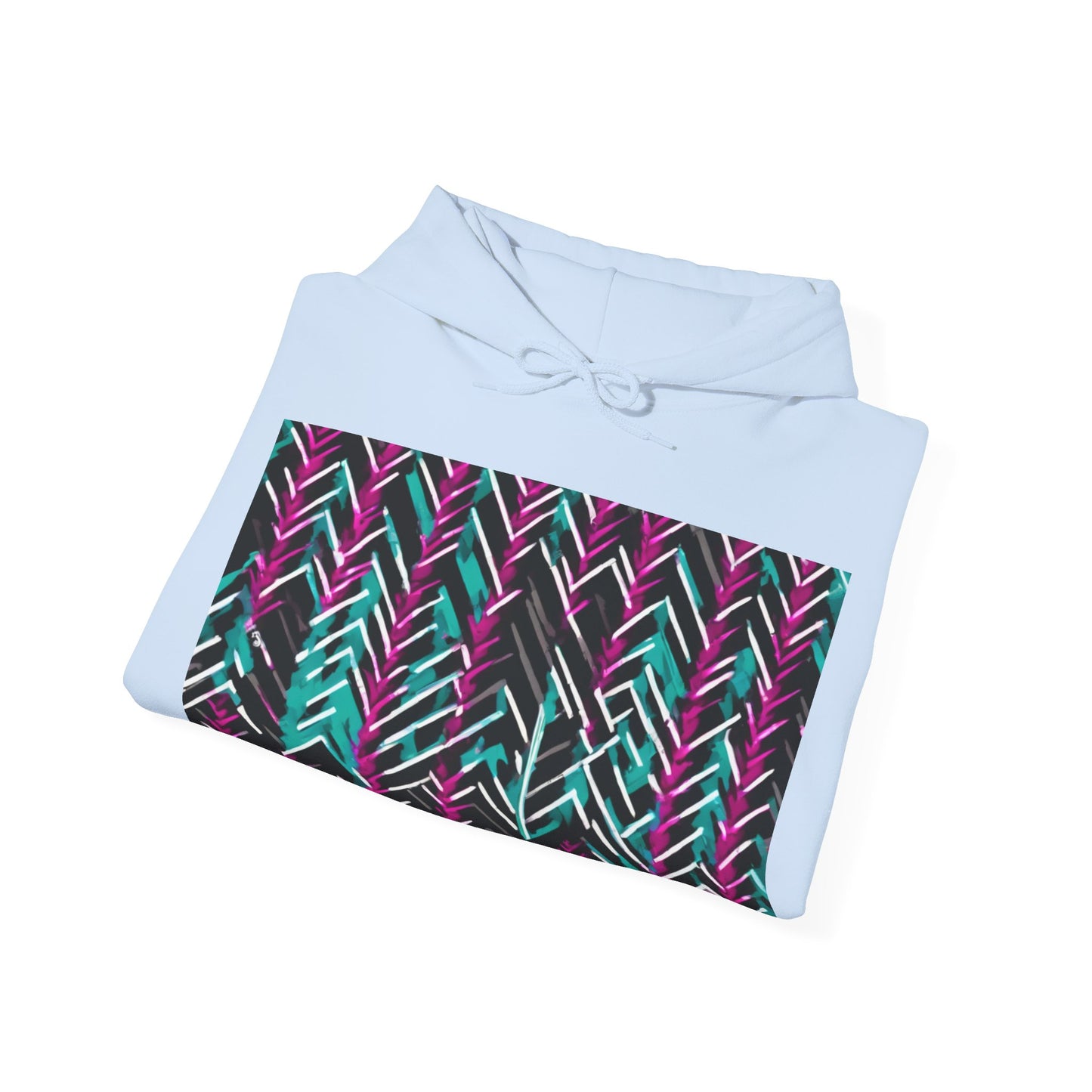 boostlete-recovery-progress-pattern-chevron-retro-0243 — Unisex Heavy Blend Hoodie (G18500)