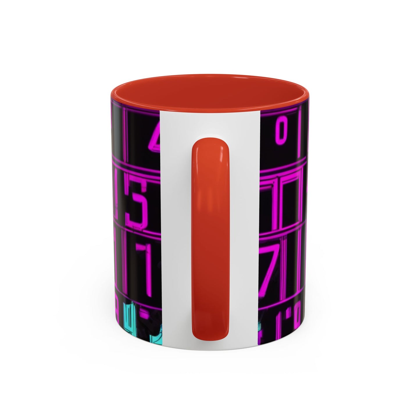 boostlete-iron-intent-pattern-plate-number-retro-0227 — Accent Mug 11oz/15oz