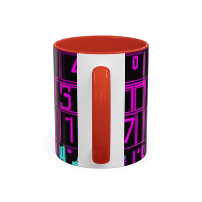 boostlete-iron-intent-pattern-plate-number-retro-0227 — Accent Mug 11oz/15oz