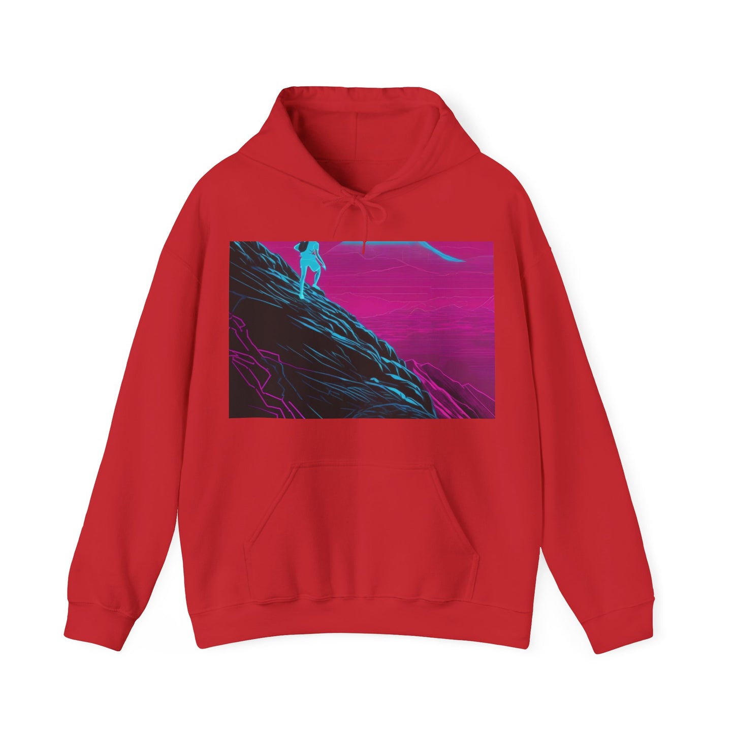 boostlete-boost-mode-scene-trail-neon-blueprint-0832 — Unisex Heavy Blend Hoodie (G18500)