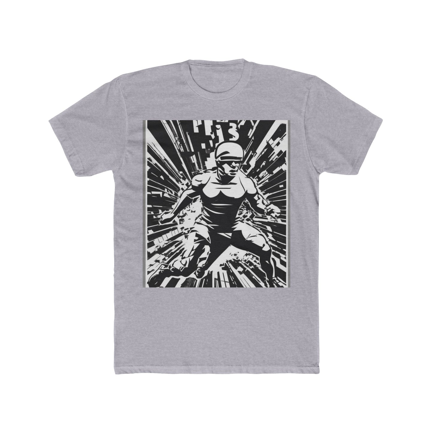 boostlete-field-day-scene-sprinter-halftone-bold-0148 — Unisex Cotton Crew Tee (NL 3600)