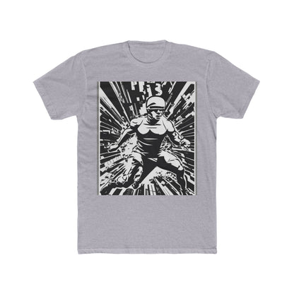 boostlete-field-day-scene-sprinter-halftone-bold-0148 — Unisex Cotton Crew Tee (NL 3600)