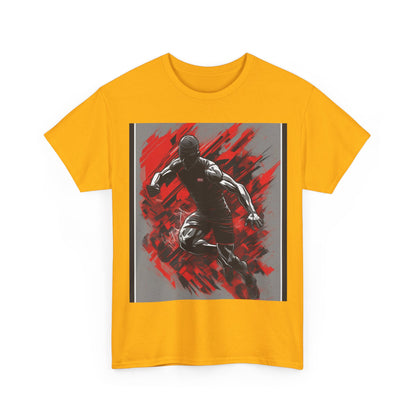 boostlete-field-day-scene-sprinter-glitch-badge-0284 — Unisex Heavy Cotton Tee (Gildan 5000)