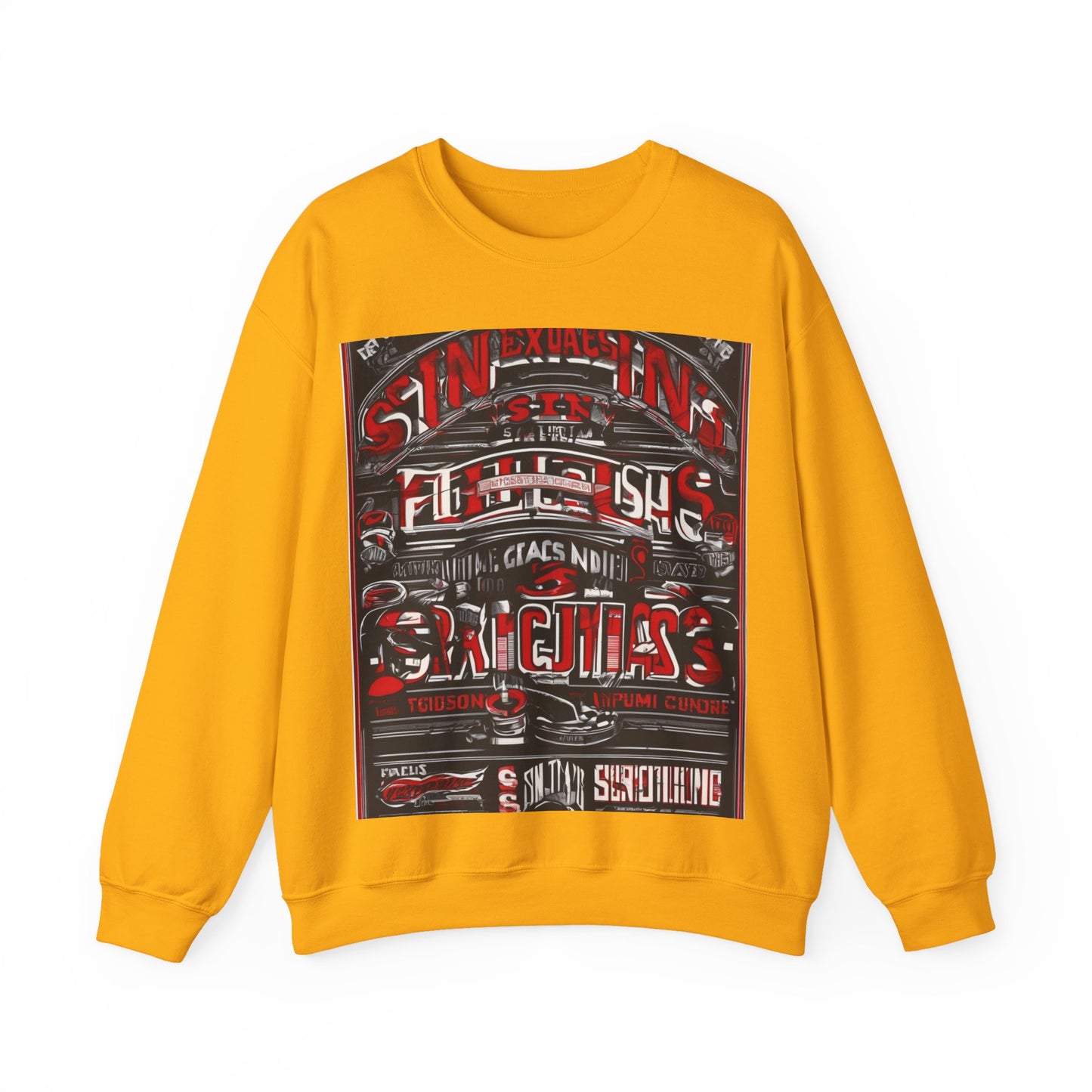 boostlete-iron-intent-type-sin-excusas-arc-retro-0157 — Unisex Heavy Blend Crewneck Sweatshirt (Gildan)