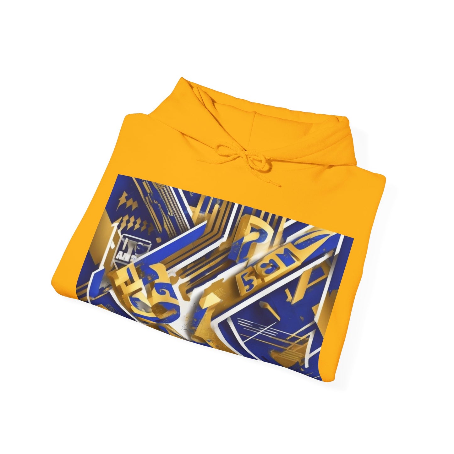 boostlete-am-crew-type-progress-beats-perfect-diagonal-modern-0209 — Unisex Heavy Blend Hooded Sweatshirt (Gildan)