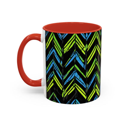 boostlete-mile-by-mile-pattern-chevron-monoline-0051 — Accent Mug 11oz/15oz