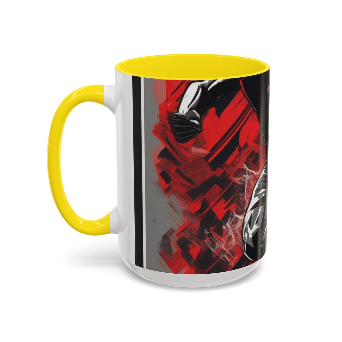 boostlete-field-day-scene-sprinter-glitch-badge-0284 — Accent Mug 11oz/15oz