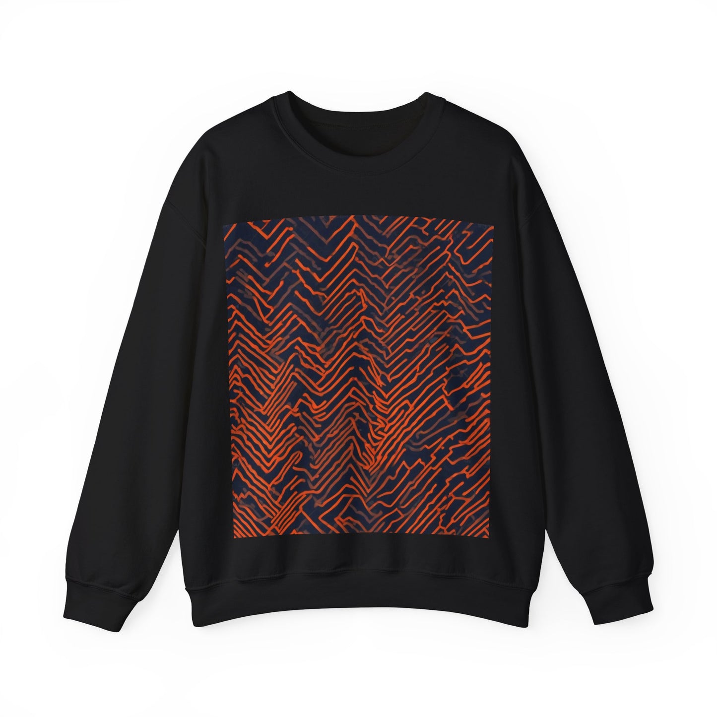 boostlete-field-day-pattern-ekg-modern-0087 — Unisex Heavy Blend Crewneck Sweatshirt (Gildan)