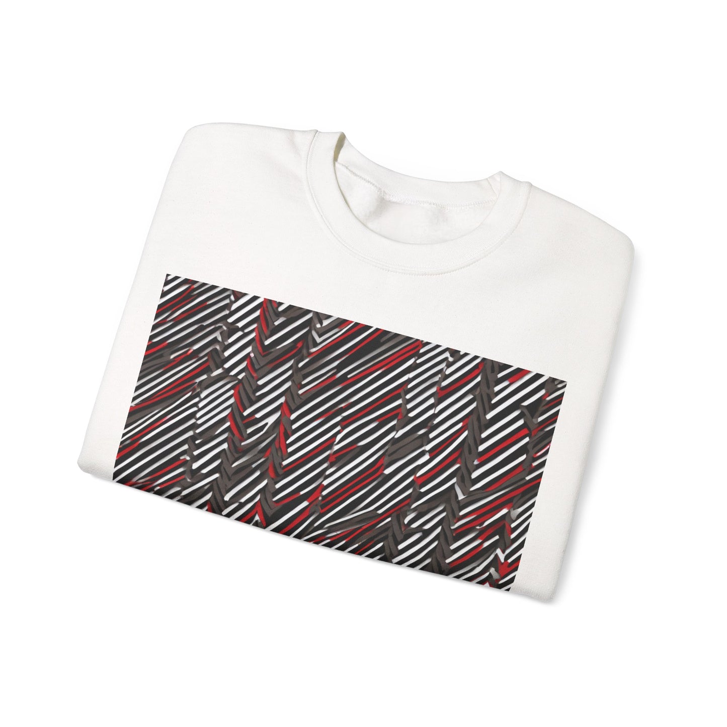 boostlete-field-day-pattern-diagonal-paper-0287 — Unisex Heavy Blend Crewneck Sweatshirt (Gildan)