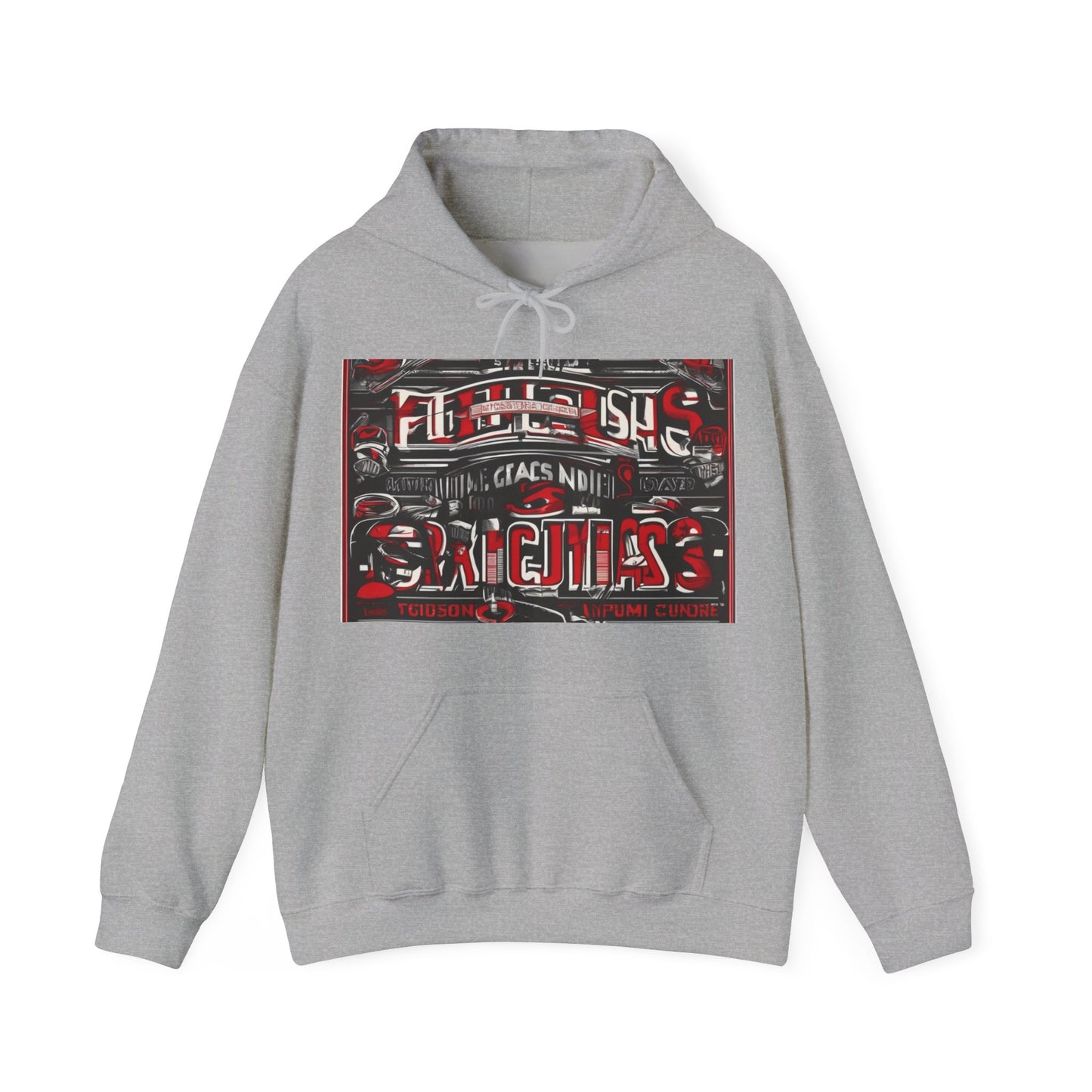 boostlete-iron-intent-type-sin-excusas-arc-retro-0157 — Unisex Heavy Blend Hooded Sweatshirt (Gildan)