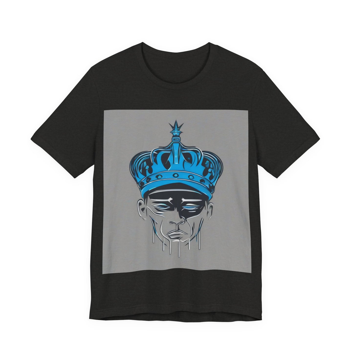 boostlete-am-crew-icon-crown-grainy-monoline-0022 — Unisex Jersey Short Sleeve (B+C 3001)