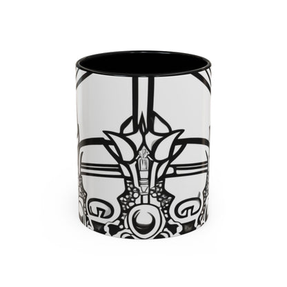 boostlete-quiet-power-icon-crown-outline-badge-0130 — Accent Mug 11oz/15oz