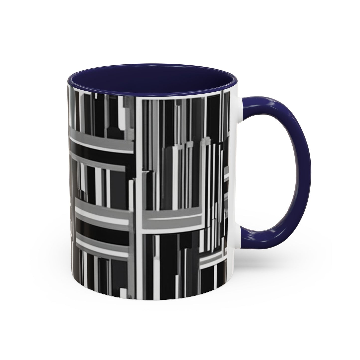 boostlete-recovery-progress-pattern-barcode-isometric-1023 — Accent Mug 11/15oz