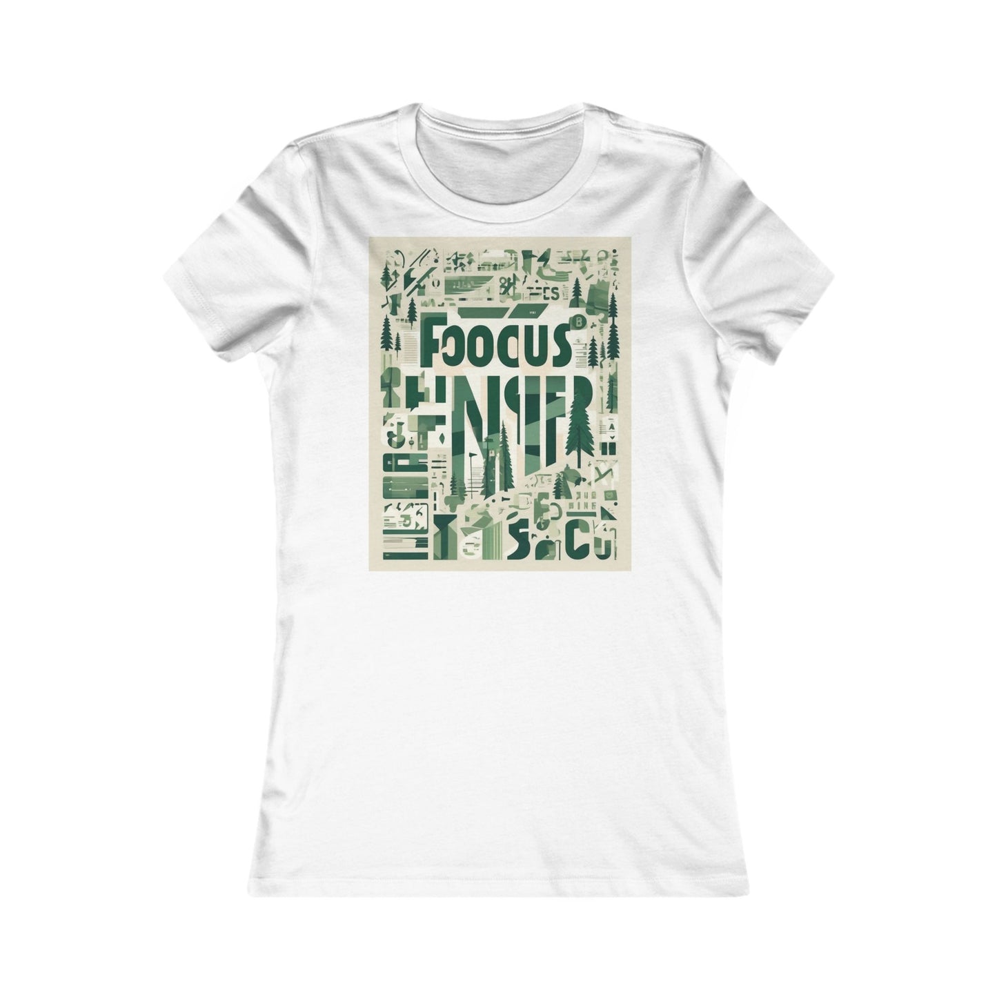 boostlete-boost-mode-type-focus-finish-banner-modern-0113 — Women's Favorite Tee (B+C 6004)