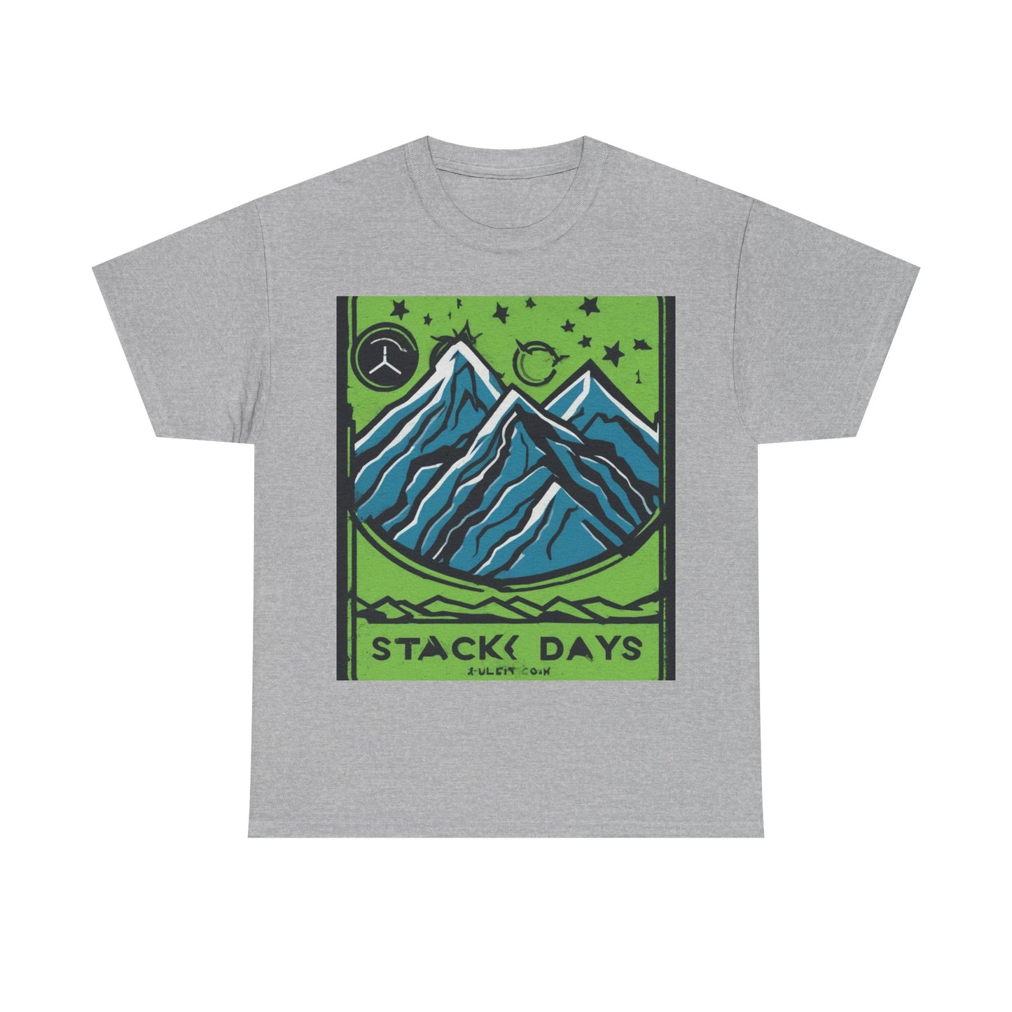 boostlete-pr-season-icon-mountain-grainy-badge-0154 — Unisex Heavy Cotton Tee (Gildan 5000)