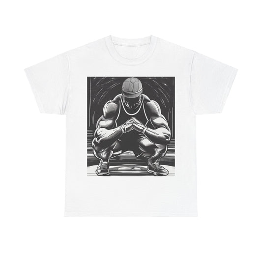 boostlete-pr-season-scene-athlete-outline-athletic-0144 — Unisex Heavy Cotton Tee (Gildan 5000)