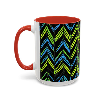 boostlete-mile-by-mile-pattern-chevron-monoline-0051 — Accent Mug 11oz/15oz
