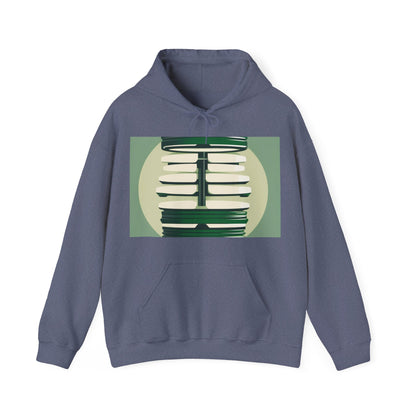 boostlete-recovery-progress-icon-barbell-glitch-vector-1746 — Unisex Heavy Blend Hoodie (G18500)
