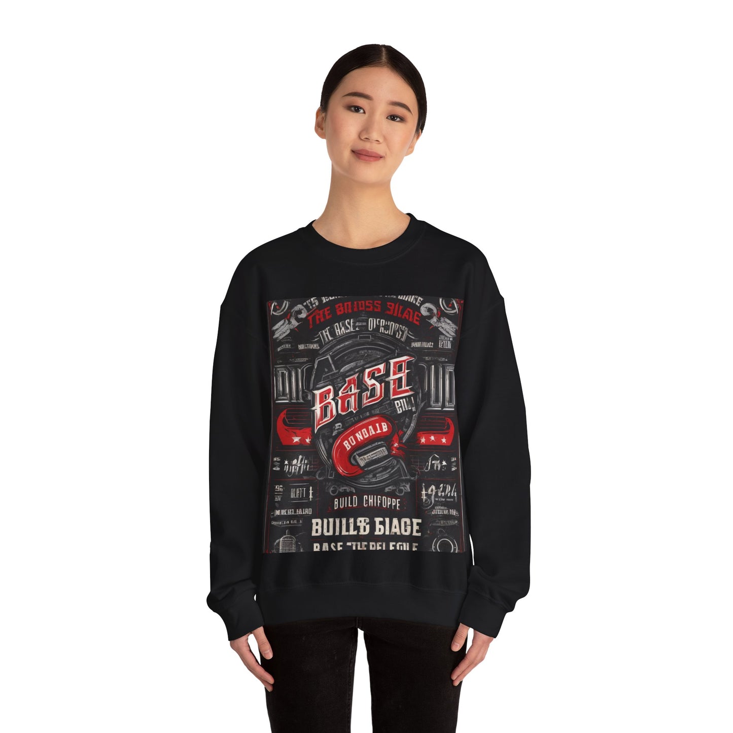 boostlete-boost-mode-type-build-the-base-micro-industrial-0785 — Unisex Heavy Blend Crewneck (G18000)
