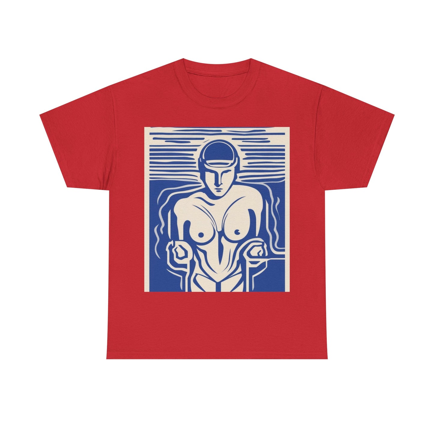 boostlete-boost-mode-icon-swimmer-motion-vector-0062 — Unisex Heavy Cotton Tee (Gildan 5000)