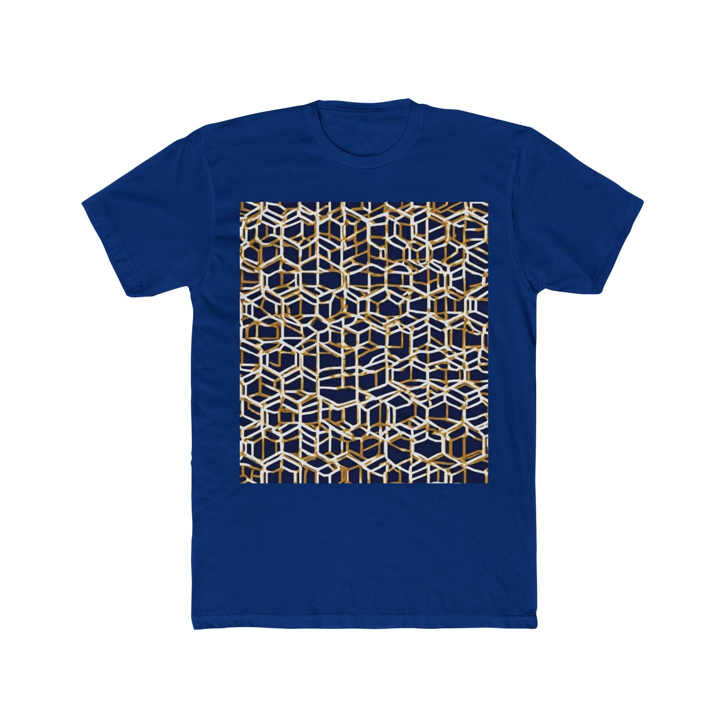 boostlete-am-crew-pattern-hex-industrial-0131 — Unisex Cotton Crew Tee (NL 3600)