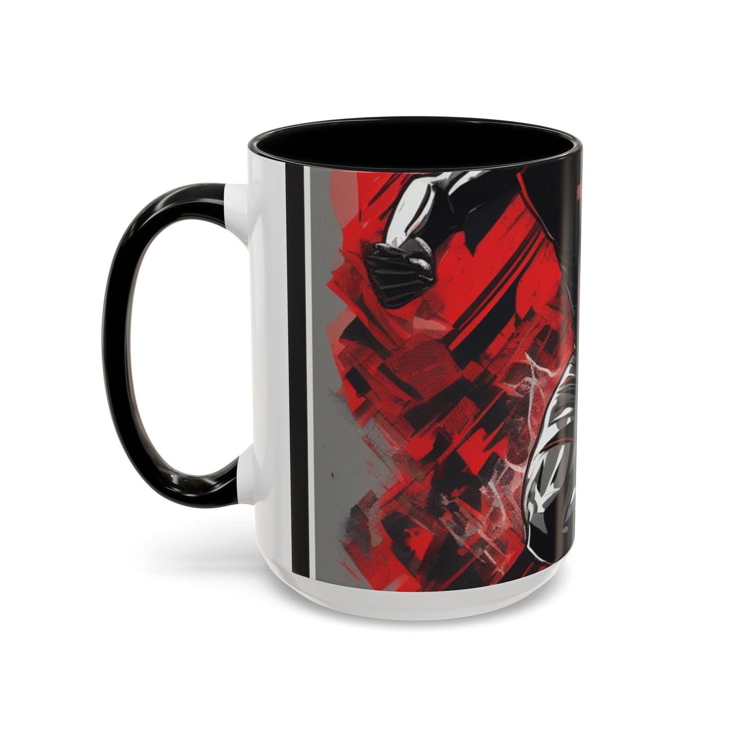 boostlete-field-day-scene-sprinter-glitch-badge-0284 — Accent Mug 11oz/15oz