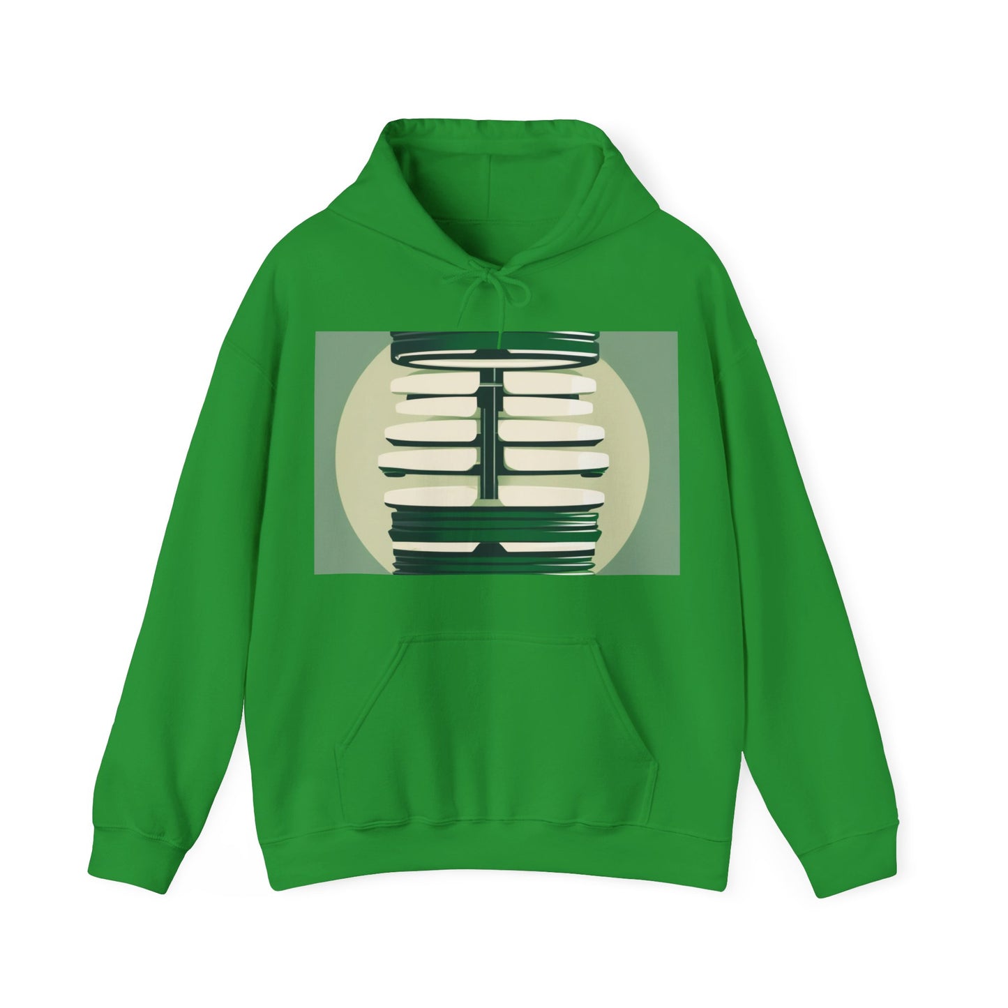 boostlete-recovery-progress-icon-barbell-glitch-vector-1746 — Unisex Heavy Blend Hoodie (G18500)