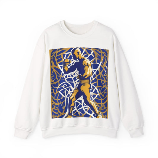 boostlete-field-day-scene-boxer-offset-paper-0776 — Unisex Heavy Blend Crewneck (G18000)