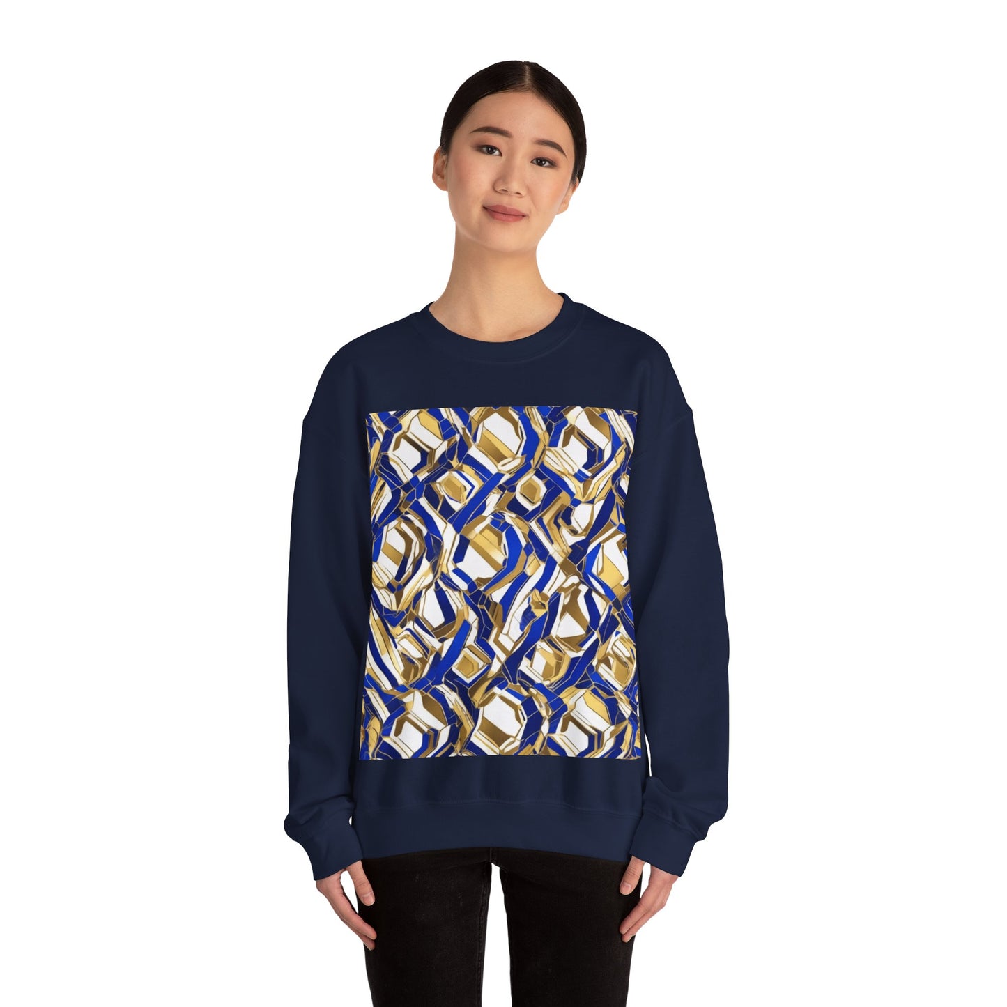 boostlete-boost-mode-pattern-hex-athletic-0611 — Unisex Heavy Blend Crewneck (G18000)