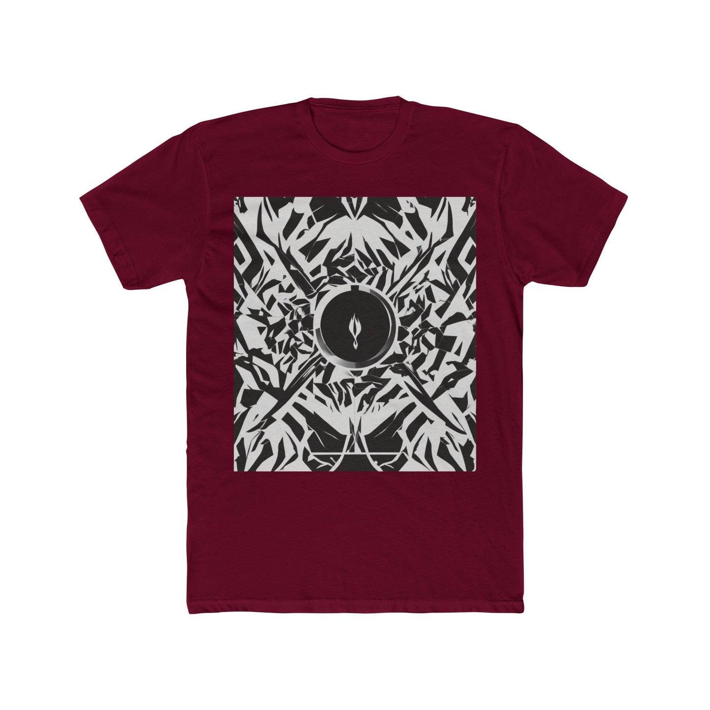boostlete-am-crew-icon-flame-matte-geometric-0286 — Unisex Cotton Crew Tee (NL 3600)