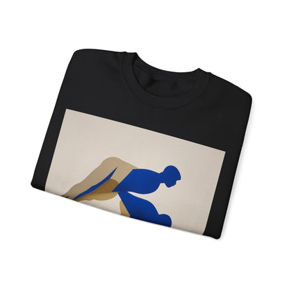 boostlete-mile-by-mile-scene-push-up-duotone-paper-0040 — Unisex Heavy Blend Crewneck Sweatshirt (Gildan)