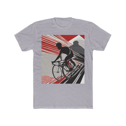 boostlete-boost-mode-scene-cyclist-speed-geometric-0208 — Unisex Cotton Crew Tee (NL 3600)